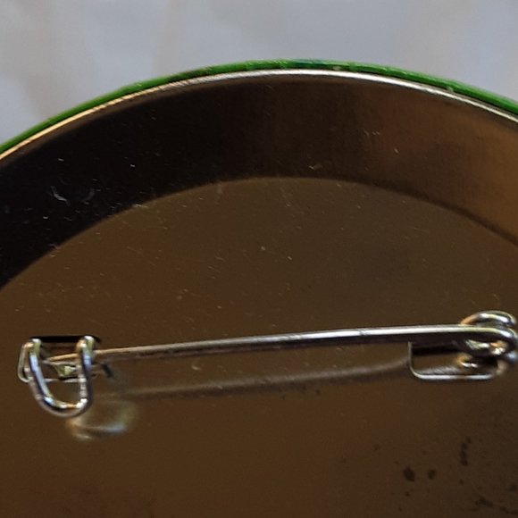 Rare Budweiser Pinback Pin Happy St. Pats Green With Envy Iguana Lizard Vintage - Picture 12 of 12